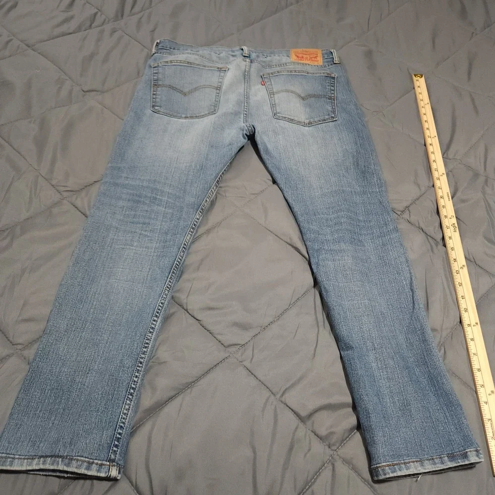 Levi's 519 Jeans Men's 36x34 Extreme Skinny Light Wash Blue Denim -‎ Read Size